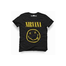 Tshirthane Nirvana Rock Metal Müzik Baskılı Dar Kesim Slim Fit Erkek T-Shirt