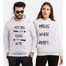Tshirthane Nothing Makes Sense 2'li Sevgili Sweatshirt
