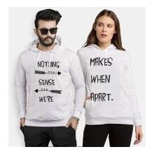 Tshirthane Nothing Makes Sense 2'li Sevgili T-shirt