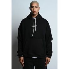 Tshirthane Oversize Kapşonlu Kanguru Cepli İçi Polarlı 3 İplik Erkek Sweatshirt