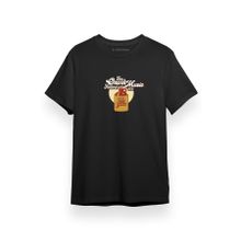 Tshirthane Ozark Music Festival 1974 Logo Siyah Kısa Kol Erkek T-shirt