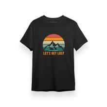 Tshirthane P17222S1468 Lets Get Lost Siyah Kısa Kol Erkek T-shirt
