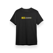 Tshirthane P17346S1623 I am Legend Logo Siyah Kısa Kol Erkek T-shirt