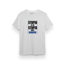 Tshirthane P17740S5271 Forrest Gump Stupid Is As Stupid Does Beyaz Erkek T-shirt