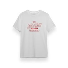 Tshirthane P17932S5086 The Umbrella Academy Morty's Television Beyaz Kısa Kol Erkek T-shirt