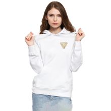 Tshirthane P18543S6291 Dark Tannhaus Logo 3ip Kapüşonlu Kadın Beyaz Sweatshirt