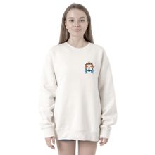 Tshirthane P18635S8972 Dragon Ball Z Anime Master Roshi Free Hugs 2ip Kadın Beyaz Sweatshirt