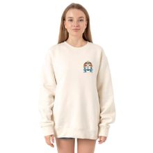 Tshirthane P18636S9399 Ekru Kadın Sweatshirt