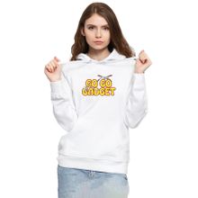 Tshirthane P19087S5388 Inspector Gadget Go Go Gadget 3ip Kapüşonlu Kadın Beyaz Sweatshirt