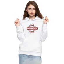 Tshirthane P19108S7967 John Wick Continental Excommunicado 3ip Kapüşonlu Kadın Beyaz Sweatshirt