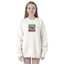 Tshirthane P19137S8466 Mr Beast Doodle 2ip Kadın Beyaz Sweatshirt