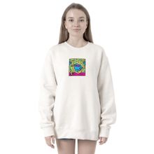 Tshirthane P19137S8466 Mr Beast Doodle 2ip Kadın Beyaz Sweatshirt