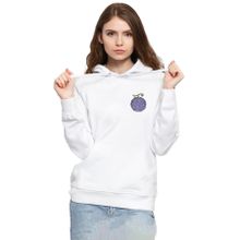 Tshirthane P19237S6339 One Piece Anime Gomu Gomu Devil Fruit 3ip Kapşonlu Kadın Beyaz Sweatshirt