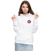 Tshirthane P19327S630 One Piece Anime Ninja Org. N.S 3ip Kapşonlu Kadın Beyaz Sweatshirt