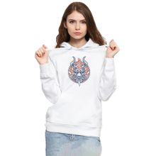 Tshirthane P19460S9027 One Piece Anime Yamato Mask Beyaz 3ip Kapşonlu Kadın Beyaz Sweatshirt