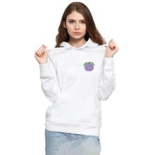 Tshirthane P19480S2792 One Piece Anime Yami Yami Devil Fruit 3ip Kapşonlu Kadın Beyaz Sweatshirt