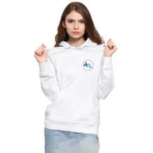 Tshirthane P19771S1613 The Mentalist Blue Bird Lodge Beyaz 3ip Kapüşonlu Kadın Sweatshirt