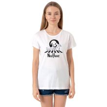 Tshirthane P19773S9829 Bisiklet Yaka Beyaz Kadın T-shirt