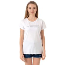 Tshirthane P19846S6971 Bisiklet Yaka Beyaz Kadın T-shirt