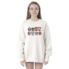 Tshirthane P19909S1892 Top Gun Maverick Badge Layout Group Beyaz 2ip Kadın Sweatshirt