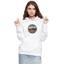 Tshirthane P20147S8725 And So The Adventure Begins Beyaz Kadın Kapüşonlu Sweatshirt