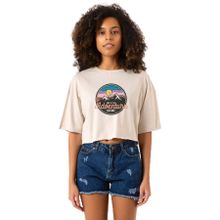 Tshirthane P20160S9673 And So The Adventure Begins Bej Kadın Crop