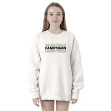 Tshirthane P20412S3747 Candy Man Halloween Beyaz Kadın Kapüşonlu Sweatshirt