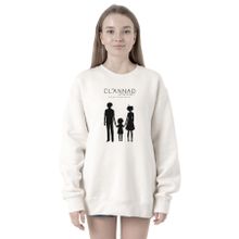 Tshirthane P20517S5147 Clannad Anime After Story 2ip Kadın Beyaz Sweatshirt