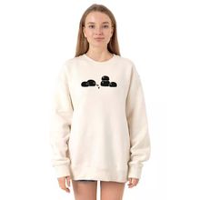 Tshirthane P20542S9505 Ekru Kadın Sweatshirt
