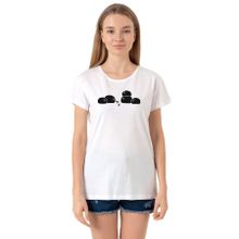 Tshirthane P20550S2725 Bisiklet Yaka Beyaz Kadın T-shirt