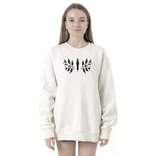 Tshirthane P20896S1876 Demon Slayer Anime Upper Moon Demon Eyes 2ip Kadın Beyaz Sweatshirt