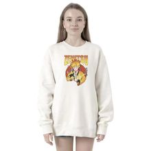 Tshirthane P20924S2113 Demon Slayer Anime Zenitsu Poster 2ip Kadın Beyaz Sweatshirt