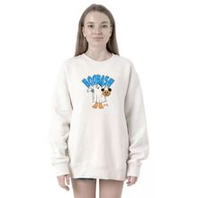 Tshirthane P20973S6742 Donal Boobash Halloween 2ip Kadın Beyaz Sweatshirt