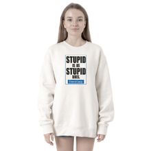 Tshirthane P21087S3746 Forrest Gump Stupid Is As Stupid Does 2ip Kadın Beyaz Sweatshirt