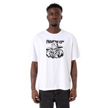 Tshirthane P21112S1273 Halloween Oversize Erkek Beyaz T-shirt