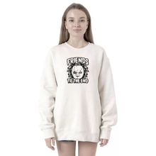 Tshirthane P21117S8951 Friends Til The End 2ip Kadın Beyaz Sweatshirt