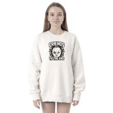 Tshirthane P21117S8951 Friends Til The End 2ip Kadın Beyaz Sweatshirt