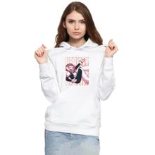 Tshirthane P21185S1319 My Hero Academia Uravity Minimal Beyaz 3ip Kapşonlu Kadın Beyaz Sweatshirt