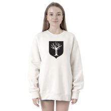 Tshirthane P21200S6625 Got House Forrester Beyaz Kadın Kapüşonlu Sweatshirt