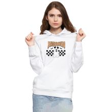 Tshirthane P21247S7645 Halloween Mickey Ghost Beyaz Kadın Kapüşonlu Sweatshirt