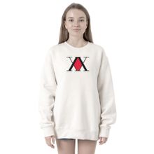 Tshirthane P21529S1537 Hunter x Hunter Anime Logo 2ip Kadın Beyaz Sweatshirt
