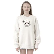 Tshirthane P21626S1453 Jason Voorhees Facemask 2ip Kadın Beyaz Sweatshirt