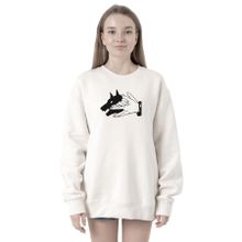 Tshirthane P21645S4214 Jujutsu Kaisen Anime Divine Dogs 2ip Kadın Beyaz Sweatshirt