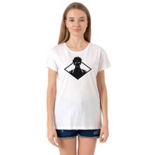 Tshirthane P21762S7372 Bisiklet Yaka Beyaz Kadın T-shirt