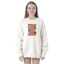 Tshirthane P21867S9028 Love Death Robots Orange 2ip Kadın Beyaz Sweatshirt