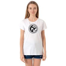 Tshirthane P22082S2080 Bisiklet Yaka Beyaz Kadın T-shirt