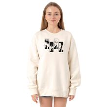 Tshirthane P22158S143 Ekru Kadın Sweatshirt