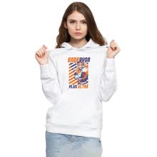 Tshirthane P22215S6761 My Hero Academia Anime Endeavor Plus Ultra 3ip Kapşonlu Kadın Beyaz Sweatshirt