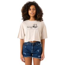 Tshirthane P22385S5902 Outlander Artemis Crew Bej Kadın Crop