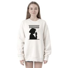 Tshirthane P22570S9879 Pulp Fiction Mia Wallace Goddamn Beyaz 2ip Kadın Sweatshirt